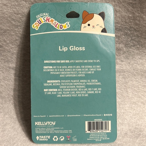 BRAND NEW SEALED SQUISHMALLOWS Cookie Lip Gloss Strawberry LIP GLOSS forever - Picture 5 of 5